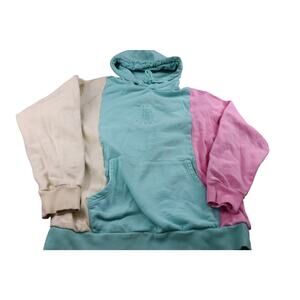 Teddy Fresh Color block Hoodie Women's Large